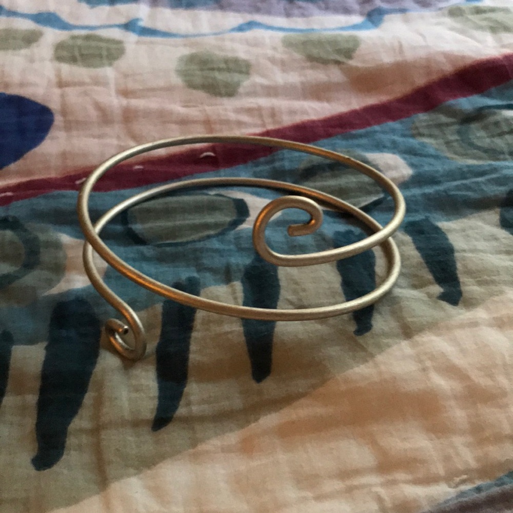 Silver upper arm cuff